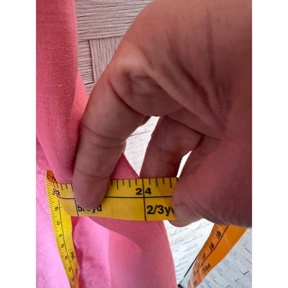 Chadwick’s Boston women’s linen dress sleeveless fit & flare plus size summer - Picture 9 of 11